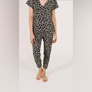 Girls Smash + Tess Romper - Leopard Print4-5 Y